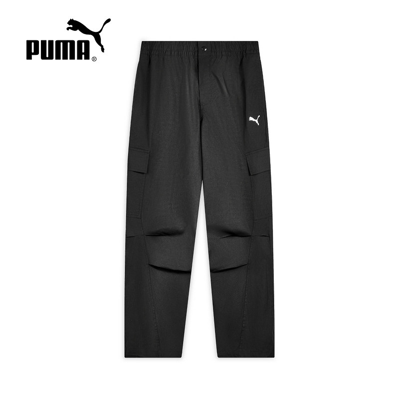 PUMA彪马春季新款男裤女裤运动裤直筒宽松休闲黑色长裤637081-01,运动服/休闲服装,运动长裤,淘宝优惠券,粉丝福利购,淘宝优惠卷