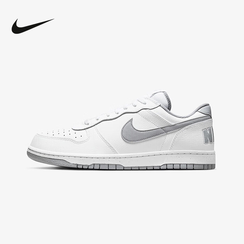 耐克男鞋BIG NIKE LOW白灰色休闲运动鞋低帮轻便板鞋355152-106
