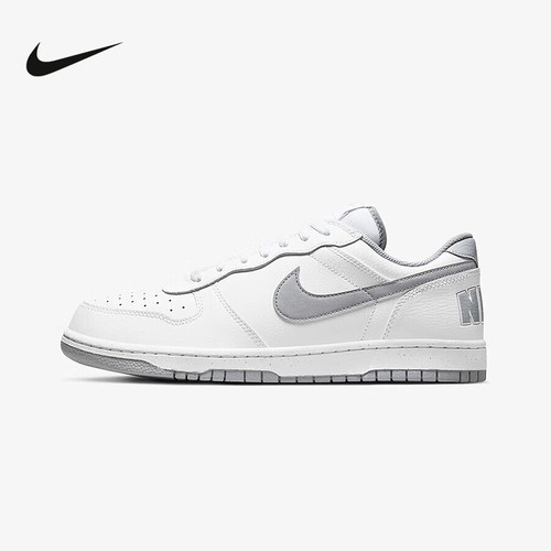 耐克男鞋BIG NIKE LOW白灰色休闲运动鞋低帮轻便板鞋355152-106