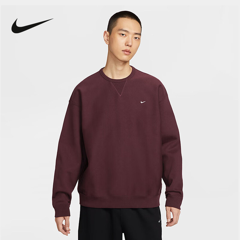 NIKE耐克男子卫衣冬简约运动休闲圆领小logo针织套头衫HV1087-652,运动服/休闲服装,运动卫衣/套头衫,淘宝优惠券,粉丝福利购,淘宝优惠卷