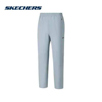 Skechers斯凯奇25新款男子休闲运动透气梭织长裤 P425M021/02N6