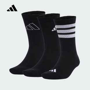 3PP运动休闲袜 PACK JI6315 男女袜子LOGO adidas阿迪达斯2025春季