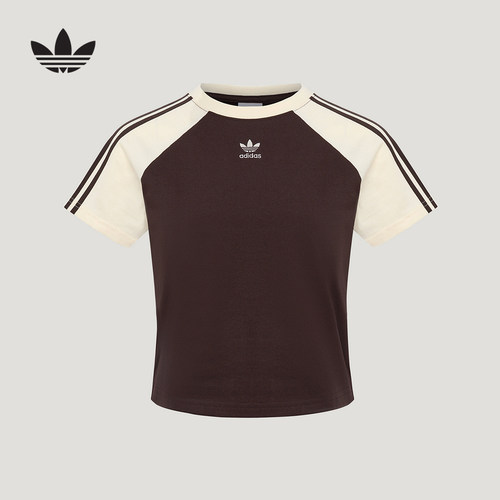 adidas阿迪达斯三叶草2026夏季女Baby T 恤街头风运动短袖 KU4767