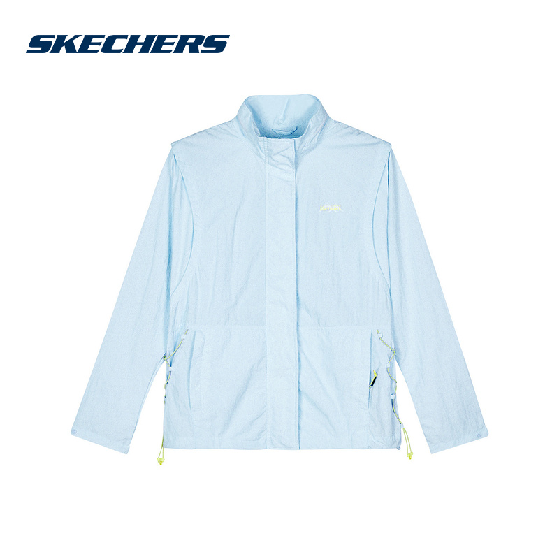SKECHERS斯凯奇夏季女子速干简约休闲运动梭织外套L224W001-0400