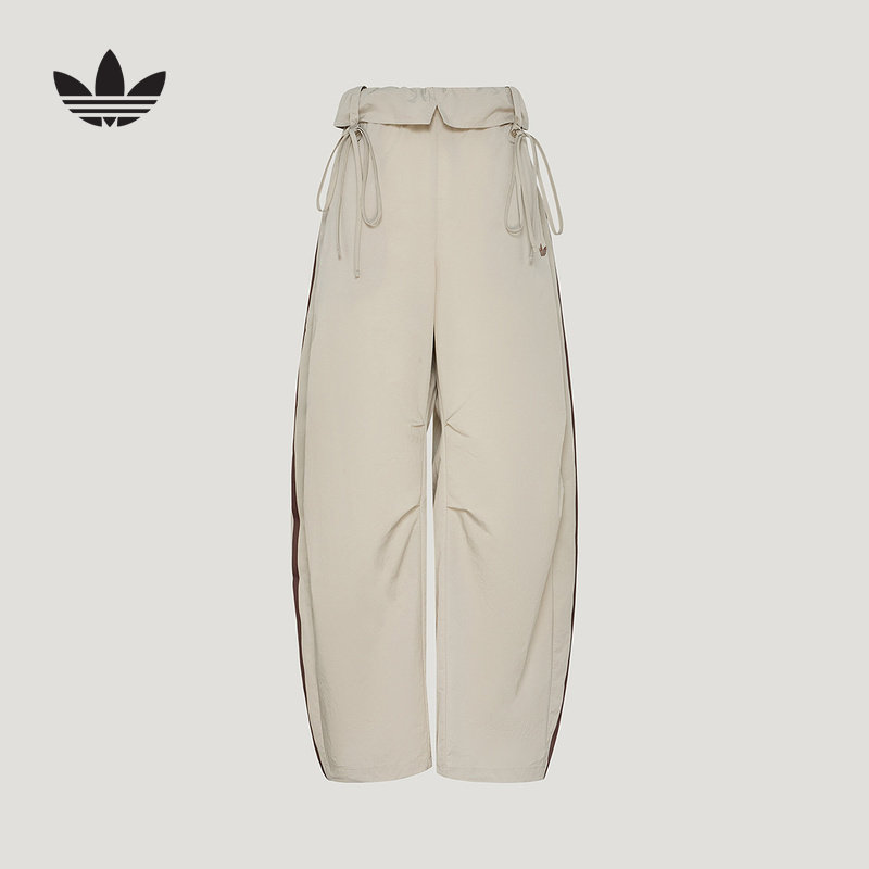 adidas阿迪达斯三叶草2026秋女宽松运动裤弯刀裤梭织长裤 LD6429图片