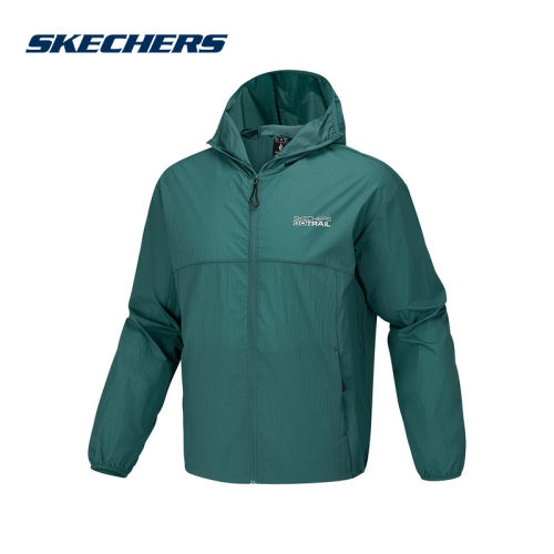 Skechers斯凯奇2026夏中性运动休闲宽松舒适连帽梭织外套P226U006