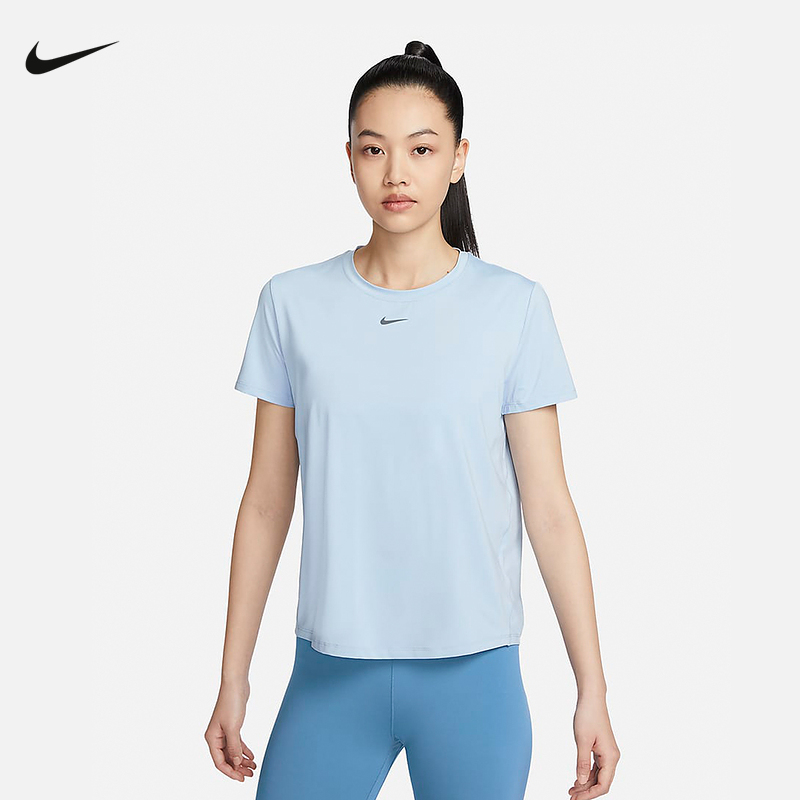 Nike耐克女子速干短袖上衣打底衫夏季透气圆领运动T恤FN2799-440