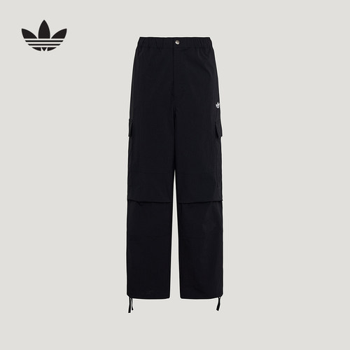 adidas阿迪达斯三叶草2026夏男梭织运动裤街头潮流工装裤 LE7350