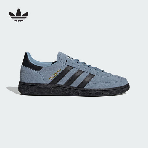 adidas阿迪达斯三叶草HANDBALL经典复古板鞋绒面革T头鞋JR3668