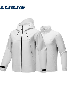 Skechers斯凯奇魔方系列三合一抓绒内胆男梭织外套 P425M136/00MV