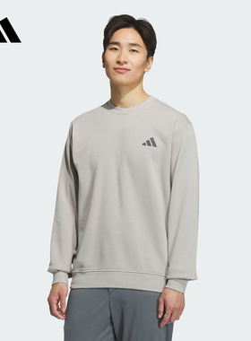 adidas阿迪达斯冬季新款运动休闲舒适毛圈布套头衫男卫衣 KB5206