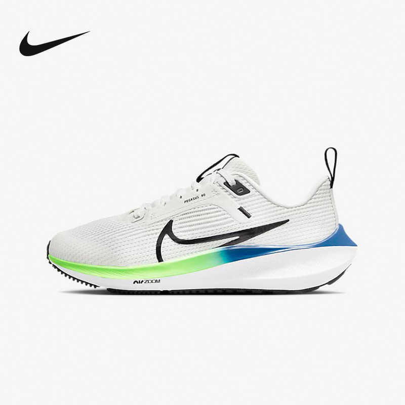 Nike耐克大童女鞋2024新款ZOOM PEGASUS 40公路跑步鞋DX2498-006