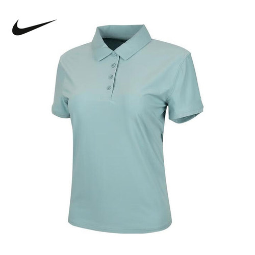 Nike耐克Dri-FIT女短袖夏季新款运动高尔夫翻领舒适T恤FQ1575-017