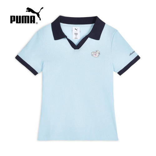 MondaySleepingClub联名PUMA彪马短袖t恤女款复古polo衫638984-77