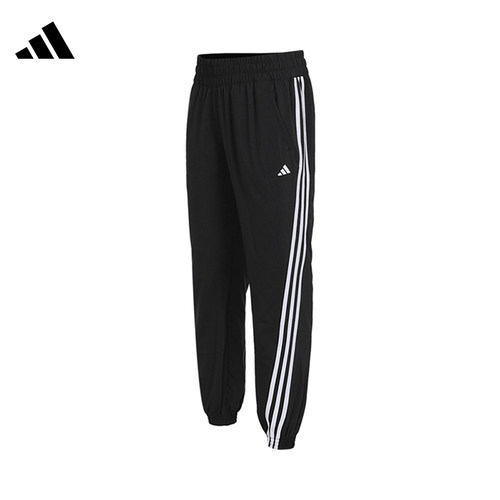 Adidas阿迪达斯女裤2022秋季新款宽松运动服休闲束脚长裤H59081