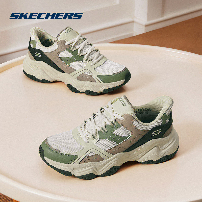 Skechers斯凯奇男款舒适透气老爹鞋轻便耐磨休闲百搭运动鞋118331,运动鞋new,运动休闲鞋,淘宝优惠券,粉丝福利购,淘宝优惠卷