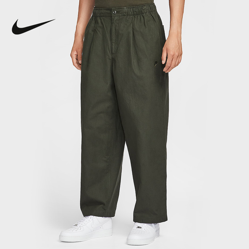 Nike耐克Club男裤厚实棉质灯笼裤宽松针织休闲运动长裤HV1424-355