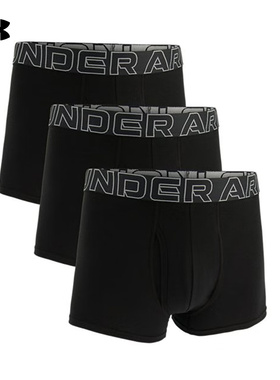 安德玛男子PERFORMANCE 3英寸棉质BOXERJOCK内裤3条装1387427-001