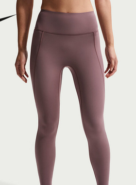 Nike耐克UNIVERSA女速干中强度包覆高腰口袋九分紧身裤HQ6814-502