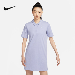 百搭短袖 FN3708 连衣裙运动休闲时尚 NIKE耐克2023女翻领Polo衫 513