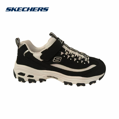 Skechers斯凯奇复古老爹鞋女童轻质缓震运动熊猫鞋 319062L/BKW
