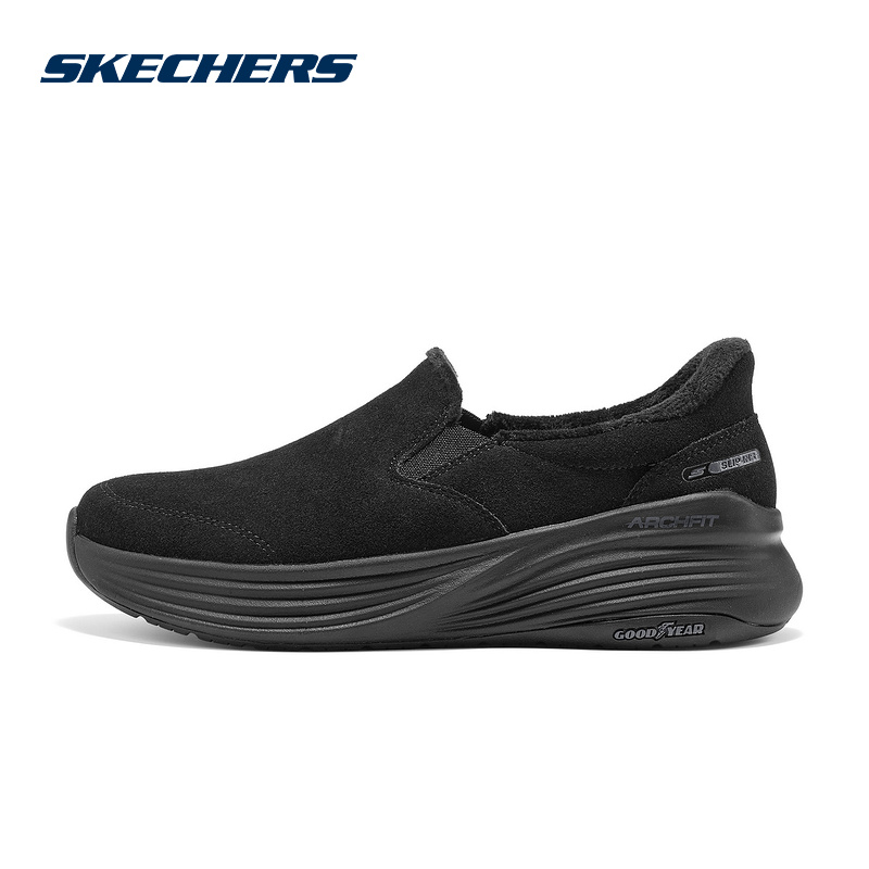 Skechers斯凯奇秋冬女士加绒休闲防滑舒适耐磨健步鞋 125966/BBK