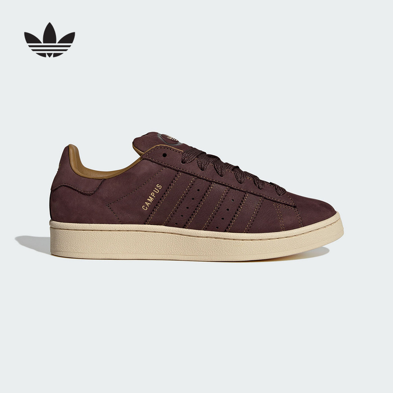 adidas阿迪达斯三叶草25秋新款CAMPUS经典运动滑板鞋面包鞋JS3777