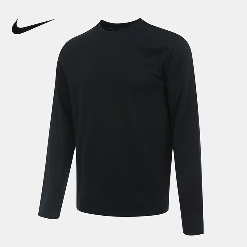 Nike耐克男子长袖针织衫舒适运动休闲宽松简约套头卫衣HQ8654-010