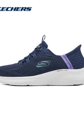 斯凯奇闪穿鞋春季流行时尚女鞋一脚蹬软底透气健步鞋运动鞋150017