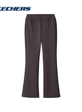 Skechers斯凯奇2024冬女长裤喇叭裤休闲针织长裤 L424W009-04AV