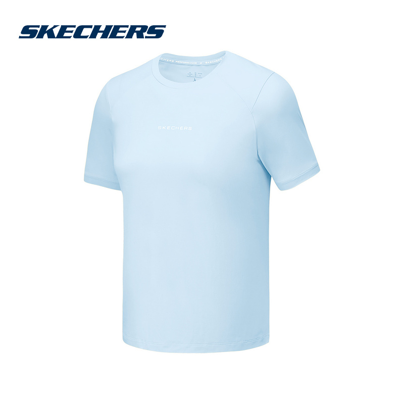 Skechers斯凯奇夏新款女子透气休闲上衣运动短袖T恤P225W157/03ZS