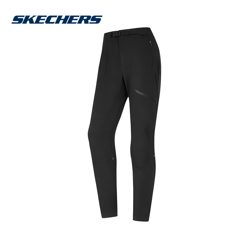 Skechers斯凯奇秋冬女士保暖舒适运动休闲梭织长裤 P424W227/0018
