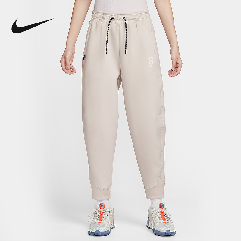 NIKE耐克女裤秋季新款篮球训练运动裤宽松收口针织长裤IH3920-104