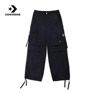 女工装 子WCJ139 风长裤 脚抽绳休闲裤 023 多口袋裤 Converse匡威秋季
