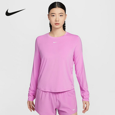 NIKE耐克ONE DRI-FIT女子速干长袖上衣休闲训练运动T恤FN2802-503