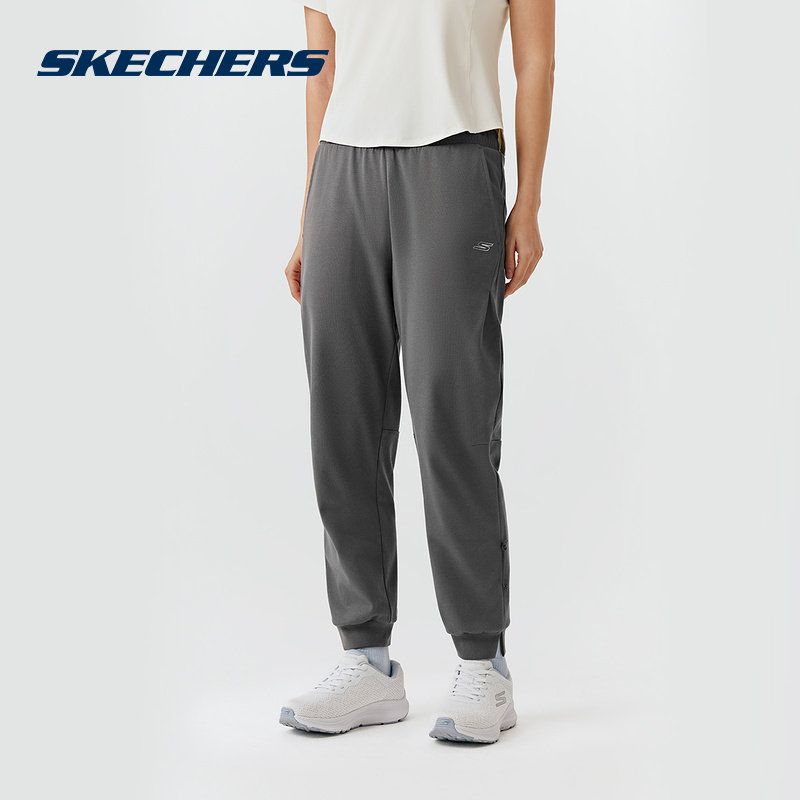 Skechers斯凯奇2026新款女裤舒适运动休闲束脚裤针织长裤
