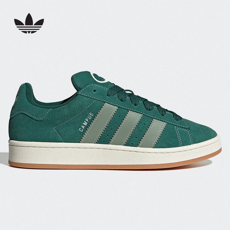 阿迪达斯2025春新款男女鞋CAMPUS经典运动滑板鞋「面包鞋」JH8794