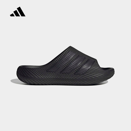 adidas阿迪达斯2026夏中性风缓拖鞋 运动舒缓时尚外穿拖鞋 KI0055