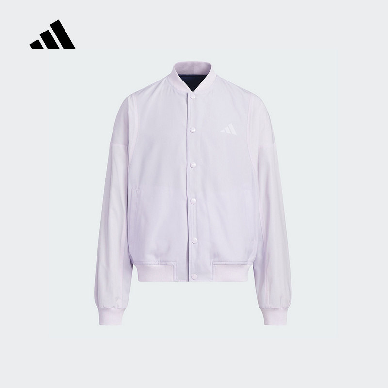 adidas阿迪达斯2025春季新款女大童JKREV JKT运动梭织外套 KB4568