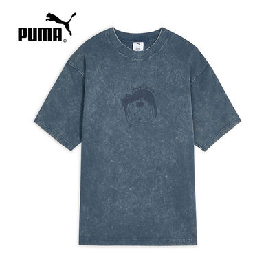 MondaySleepingClub联名PUMA彪马夏男女水洗做旧短袖t恤638986-97