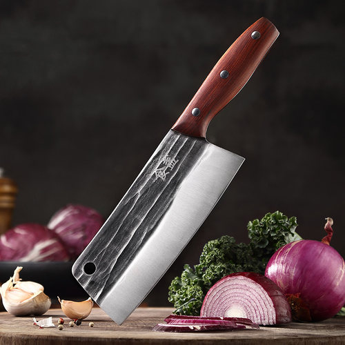 食盏90Cr18mov中式切片刀快锋利