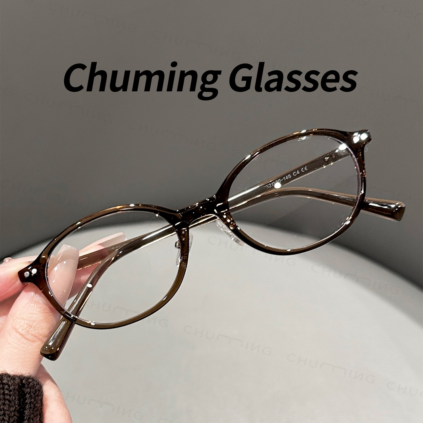 韩版TR书呆子椭圆框近视眼镜女氛围感可配高度数防蓝光素颜时尚潮,ZIPPO/瑞士军刀/眼镜,定制成品光学镜,淘宝优惠券,粉丝福利购,淘宝优惠卷