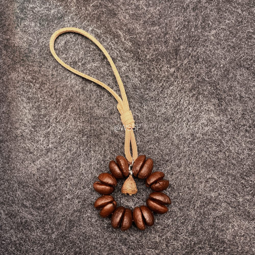 【自然系列】真·咖啡豆干花挂件钥匙扣小众装饰品纯手工个性定制