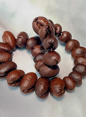 限量版原创异形咖啡豆手串稀有整粒小众独特礼物饰品高颜值手链