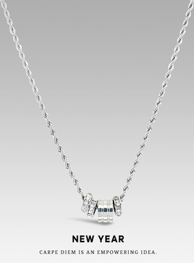 NEWYEAR高街潮男简约百搭钛钢项链轻奢个性高级感毛衣链ins风潮女