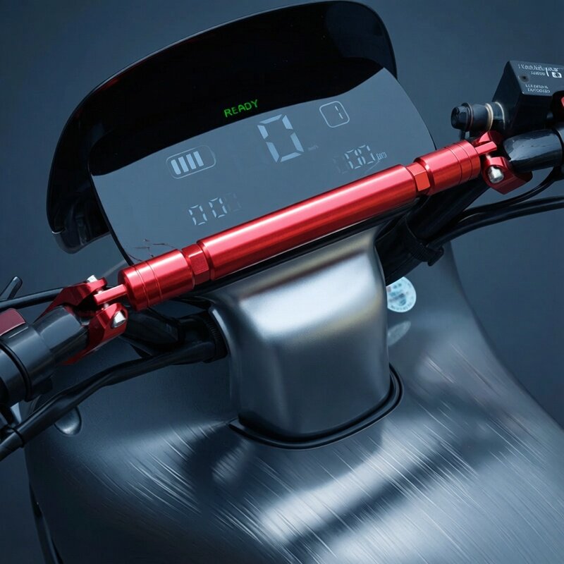 摩托车龙头横杆手机支架拉杆车把拓展踏板电动车小牛改装平衡杆