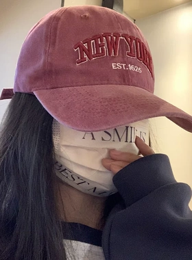 美式水洗牛仔做旧棒球帽男夏季软顶透气复古百搭鸭舌帽子女显脸小