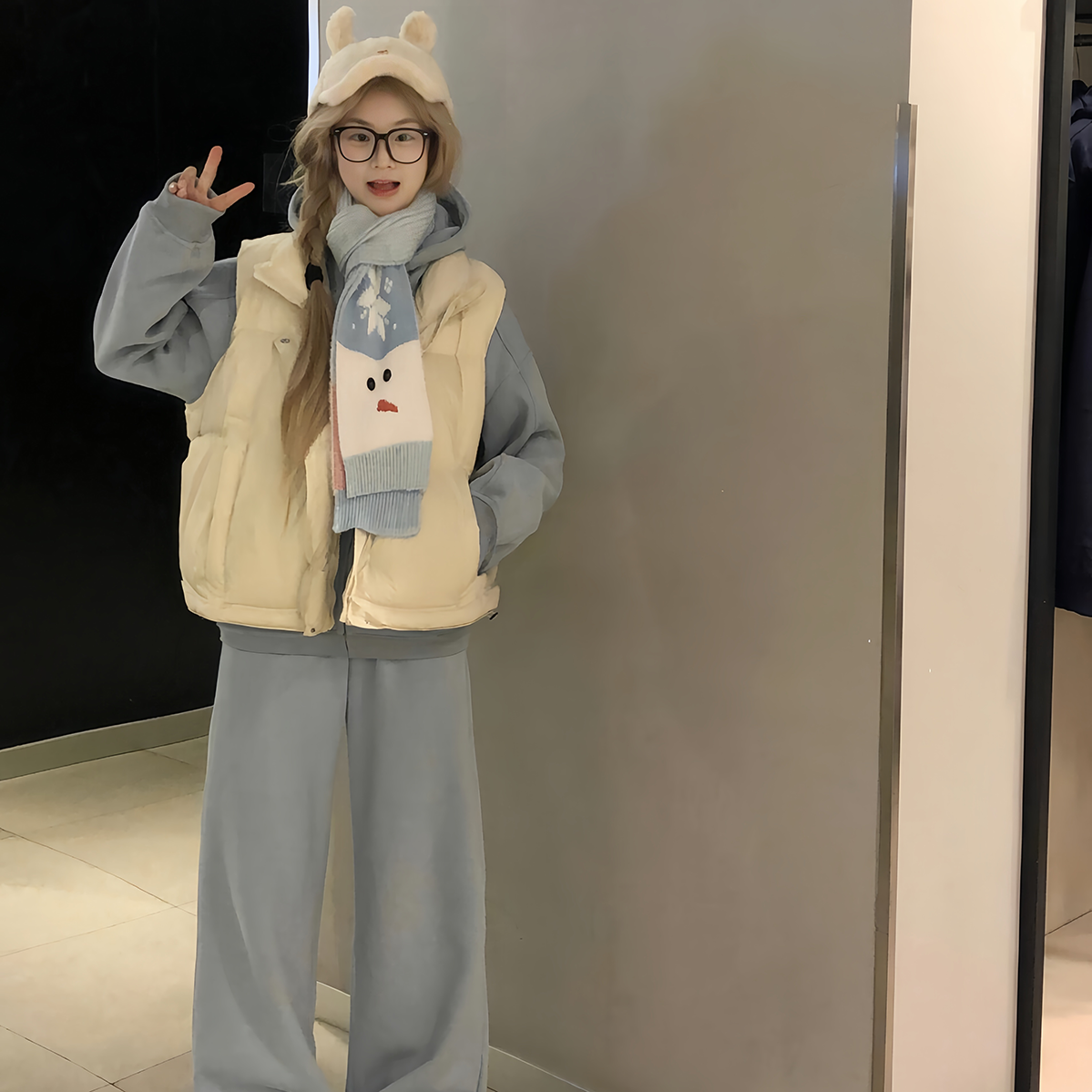 2025秋冬韩系休闲立领常规款马甲女爆款休闲百搭保暖坎肩面包服