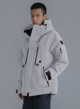 AzureMountain/蔚蓝山脉ECWCS四代风雨雪派克大衣男连帽羽绒服