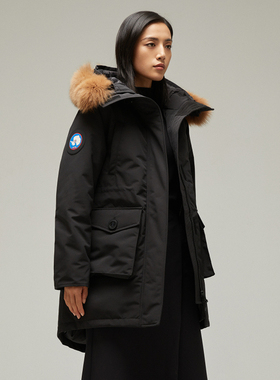 AzureMountain/蔚蓝山脉Hedera女士派克大衣冬季防寒鸭绒羽绒服